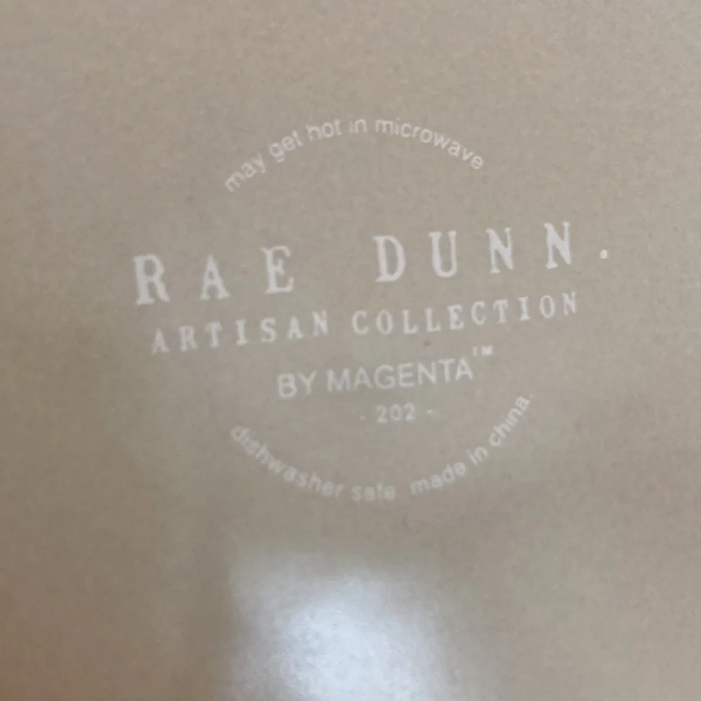 RAE DUNN | SAVOR | Ceramic Gray Dog Food Bowl | New